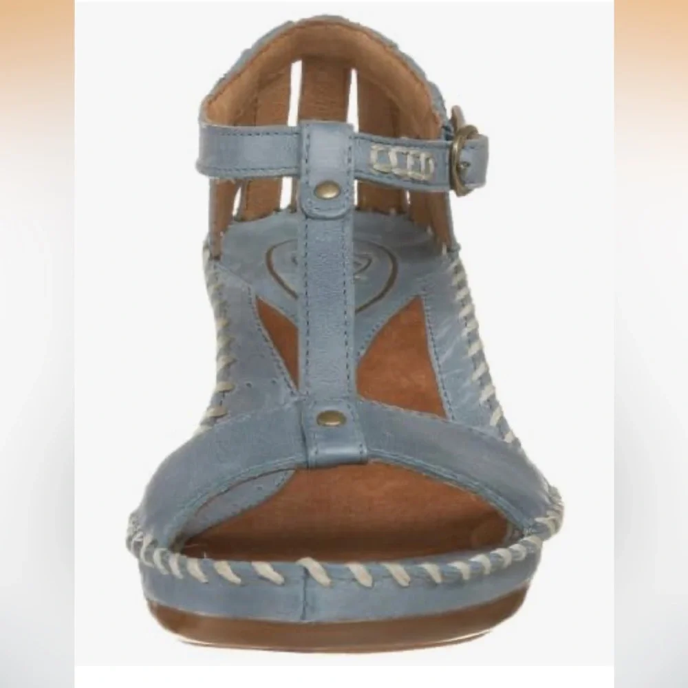 Women's ARIAT Women's Shalimar Sandal,Sky,11 - Picture 4 of 16